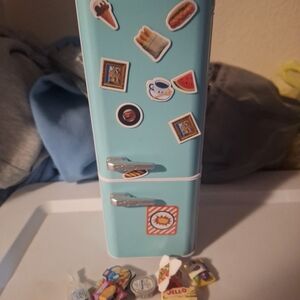 Miniature Blue Fridge Toy Set